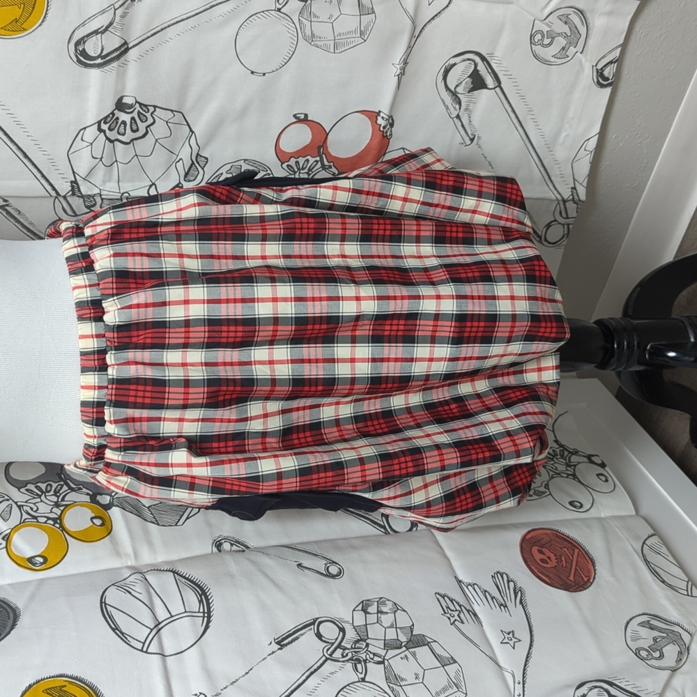 Plaid Bubble Skirt w/ Pockets by Nuvula
